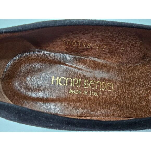 Henry Bendel Black Suede Womens Pumps Size 8 - Picture 10 of 10